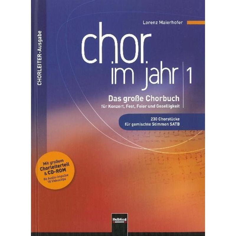 Chor im Jahr, Chorleiterausgabe, m. CD-ROM.Bd.1 von Helbling Verlag