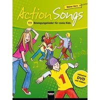 Action Songs. Paket (Liederbuch inkl. DVD + 2 Audio-CDs) von Helbling