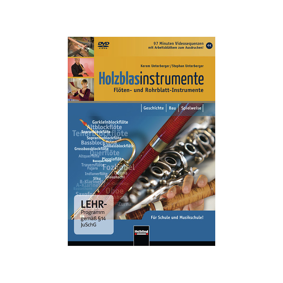Helbling Holzblasinstrumente - Flöten- und Rohrblatt-Instrumente DVD Helbling Holzblasinstrumente - Flöten- und Rohrblatt-Instrumente DVD von Helbling
