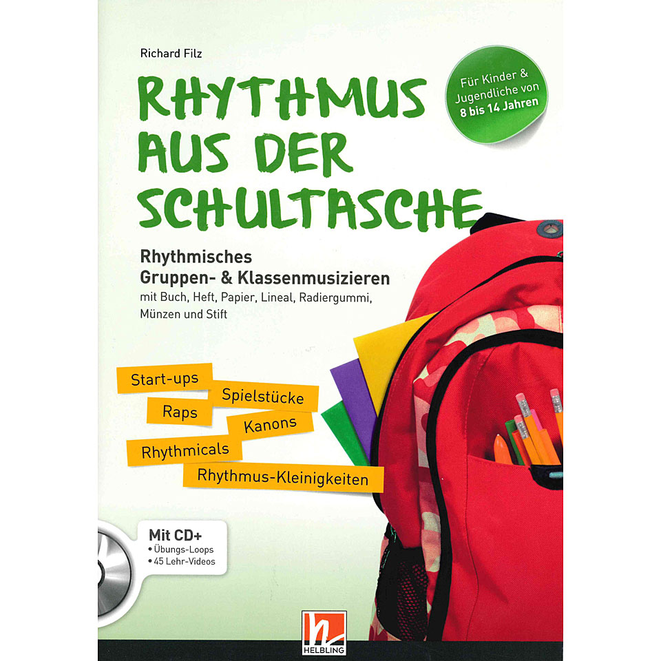 Helbling Rhythmus aus der Schultasche (inkl. CD+) Lehrbuch von Helbling
