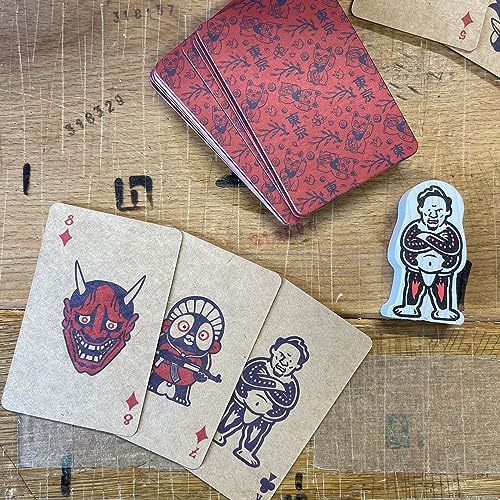 Heldbergs Spielkarten Set Nandeyanen, 54 Karten (52 + 2 Joker), französisches Blatt, Poker/Skat aus Kraftpapier in schicker Kartonverpackung von Heldbergs