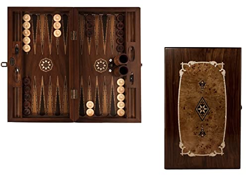 Helena Wood Art, Handgefertigtes Hochwertiges Backgammon Spiel aus Holz, Tavla, 100% Holz, Deluxe Edition, TricTrac Helena Wood Art, Handgefertigtes Hochwertiges Backgammon Spiel aus Holz, Tavla, 100% Holz, Deluxe Edition, TricTrac von Helena Wood Art