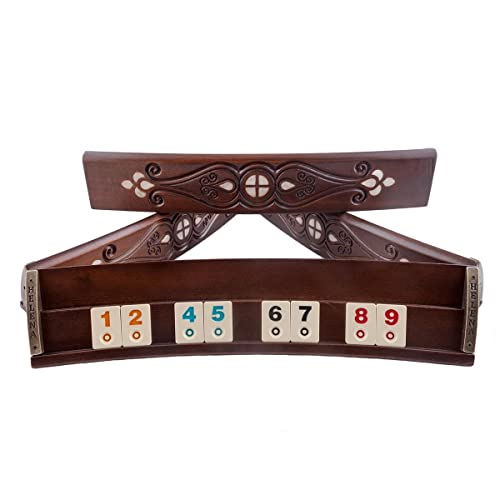 Helena Wood Art, Handgefertigtes Oval Rummy Set aus Holz inklusive Tasche, Okey Takimi, 100% Holz, Luxus Edition Helena Wood Art, Handgefertigtes Oval Rummy Set aus Holz inklusive Tasche, Okey Takimi, 100% Holz, Luxus Edition von Helena Wood Art