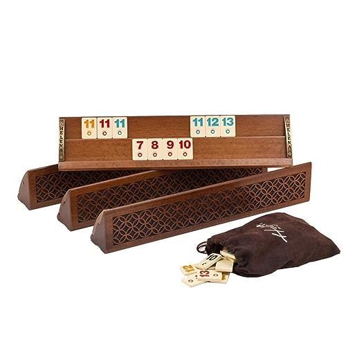 Helena Wood Art, Handgefertigtes Rummy Set aus Holz inklusive Tasche, Okey Takimi, 100% Holz, Luxus Edition Helena Wood Art, Handgefertigtes Rummy Set aus Holz inklusive Tasche, Okey Takimi, 100% Holz, Luxus Edition von Helena Wood Art