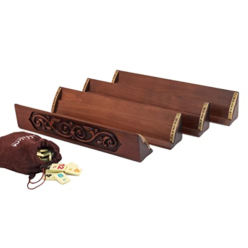Helena Wood Art, Handgemachtes Rummy Set aus Holz inklusive Tasche, 100% Holz, Deluxe Edition, Rummy, Okey Takimi, Melaminsteine Helena Wood Art, Handgemachtes Rummy Set aus Holz inklusive Tasche, 100% Holz, Deluxe Edition, Rummy, Okey Takimi, Melaminsteine von Helena Wood Art