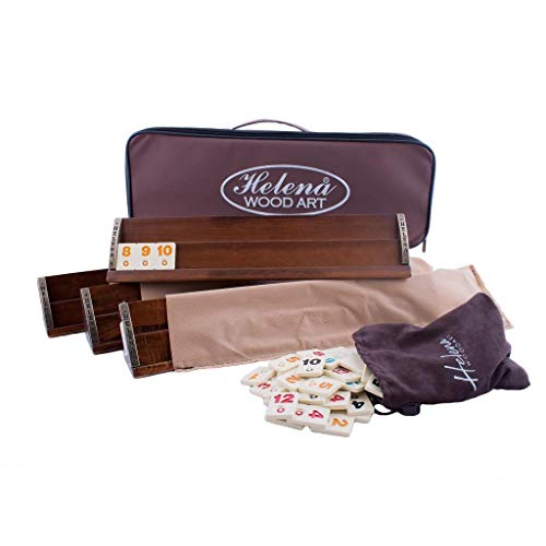 Helena wood art Straight Rummy - Holz Rummikub Spiel Set von Helena Wood Art
