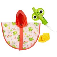 Puppen-Regen-Set ''Froschi Carlo'' mit Regenschirm, Regencape und Stiefelchen, Puppen-Regen-Set ''Froschi Carlo'' mit Regenschirm, Regencape und Stiefelchen, von Heless GmbH