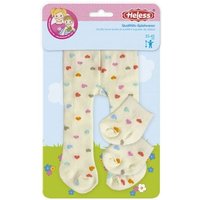 Puppen-Strumpfhose mit Söckchen ''Herz Konfetti'', Gr. 35-45 cm von Heless GmbH
