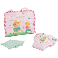 Puppen-Wickeltasche ''Prinzessin Emily'' mit Stoffwindel und 3 Stück Mulltüche von Heless GmbH
