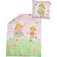Puppenbettdecke (44 x 34 cm) mit Kissen (16 x 16 cm) ''Prinzessin Emily'' von Heless GmbH