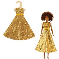 Time2Shine Paillettenkleid ''Goldstar'' für Modepuppen der Größe 29 cm Time2Shine Paillettenkleid ''Goldstar'' für Modepuppen der Größe 29 cm von Heless GmbH