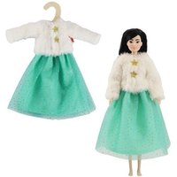 Time2Shine Plüschjacke ''Yuki'' mit Tüllrock für Modepuppen der Größe 29 cm von Heless GmbH