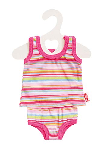 Heless 1110 - Unterwäsche-Set für Puppen, 2 teilig, in Blau oder Pink gestreift, 1 von 2 Designs (zufällige Auswahl), Größe 28 - 35 cm Heless 1110 - Unterwäsche-Set für Puppen, 2 teilig, in Blau oder Pink gestreift, 1 von 2 Designs (zufällige Auswahl), Größe 28 - 35 cm von Heless