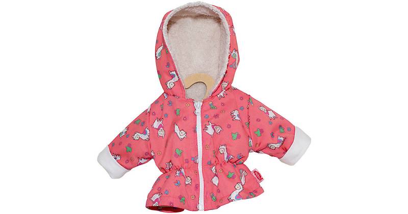 Puppen-Anorak Alpaka Oskar, Gr. 28-35 cm pink-kombi von Heless