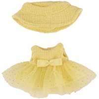 Bouclé Kleid mit Fischerhut Monster Styles hellgelb 15cm Bouclé Kleid mit Fischerhut Monster Styles hellgelb 15cm von Heless