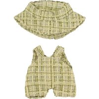 Bouclé Latzhose mit Fischerhut Monster Styles mintgrün 15cm von Heless