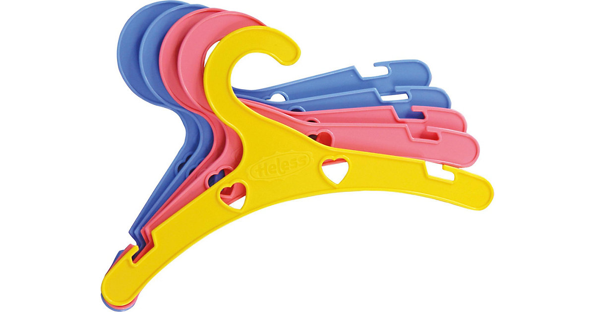 Bunte Puppenkleiderbügel, 5 St. Bunte Puppenkleiderbügel, 5 St. von Heless