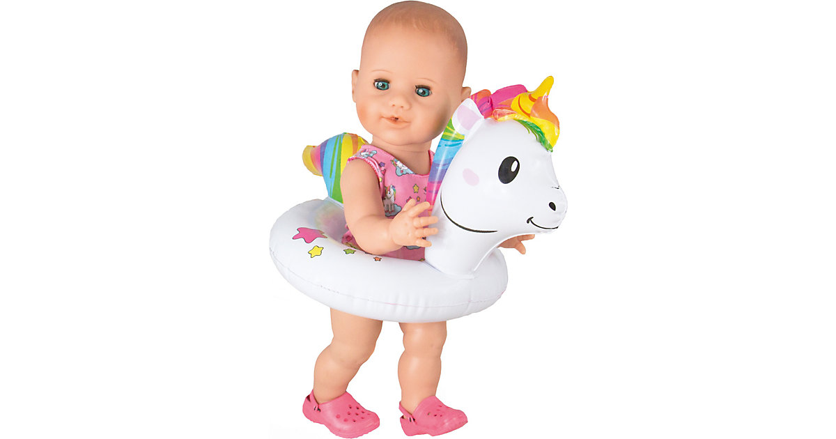 Einhorn-Schwimmset Henri Gr. 35-45 cm, Puppenzubehör regenbogen Einhorn-Schwimmset Henri Gr. 35-45 cm, Puppenzubehör regenbogen von Heless