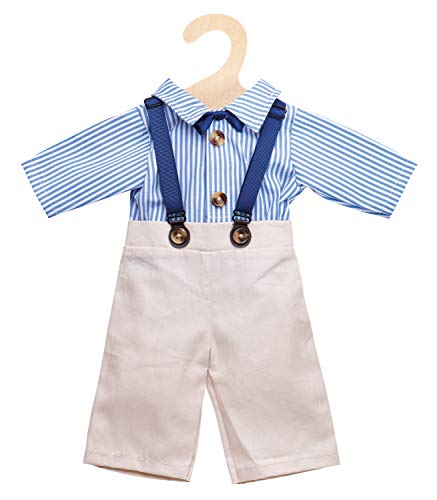 Heless 1021 - Bekleidungs-Set für Puppen im Design von Bräutigam Franz, 2 teilig mit Hose und Hemd, Größe 28 - 35 cm, für eine rauschende Puppenhochzeit von Heless