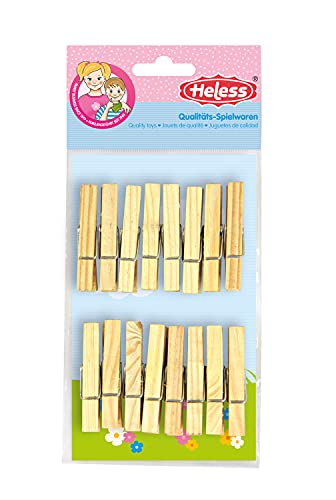 Heless 117 - Zubehör für den Puppen-Haushalt, 16 Wäscheklammern aus Holz Heless 117 - Zubehör für den Puppen-Haushalt, 16 Wäscheklammern aus Holz von Heless