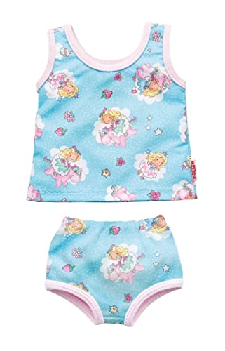 Heless 1410 - Unterwäsche-Set für Puppen im Design Einhorn Emil und Fee Emma, 2-teilig mit Unterhemd und Slip, Größe 28 - 35 cm, Blau Heless 1410 - Unterwäsche-Set für Puppen im Design Einhorn Emil und Fee Emma, 2-teilig mit Unterhemd und Slip, Größe 28 - 35 cm, Blau von Heless