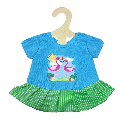 Heless 1810 - Fair Trade Kleid für Puppen im Flamingo Ella Design, Größe 28 - 35 cm von Heless