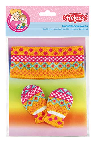 Heless 1811 - Kleidungszubehör für Puppen im Design Jolly, 2 teilig mit Fäustlingen und Stirnband, Größe 28 - 35 cm Heless 1811 - Kleidungszubehör für Puppen im Design Jolly, 2 teilig mit Fäustlingen und Stirnband, Größe 28 - 35 cm von Heless
