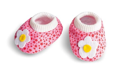 Heless 1947 - Schuhe für Puppen, mit weiß-gelber Blumenapplikation, rosa, Größe 28 - 35 cm Heless 1947 - Schuhe für Puppen, mit weiß-gelber Blumenapplikation, rosa, Größe 28 - 35 cm von Heless