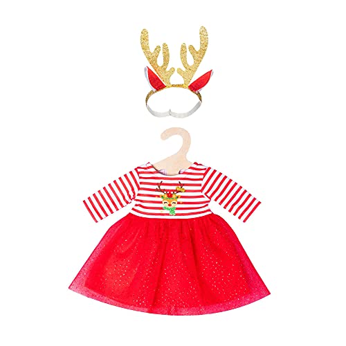 Heless 2151 - Weihnachts-Kleid für Puppen im Design Rentier Rudi, inklusive Haarband mit prachtvollem, goldenen Geweih, Größe 35 - 45 cm Heless 2151 - Weihnachts-Kleid für Puppen im Design Rentier Rudi, inklusive Haarband mit prachtvollem, goldenen Geweih, Größe 35 - 45 cm von Heless