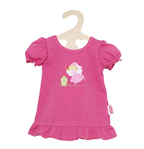 Heless 2265 - Nachthemd für Puppen, mit Fee und Frosch Motiv, in Pink, Größe 35 - 45 cm von Heless