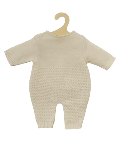 Heless 2480 - Puppenkleidung aus 100 Prozent Bio-Baumwolle, Strickstrampler in Ecru für Puppen und Kuscheltiere der Größe 35-45 cm Heless 2480 - Puppenkleidung aus 100 Prozent Bio-Baumwolle, Strickstrampler in Ecru für Puppen und Kuscheltiere der Größe 35-45 cm von Heless
