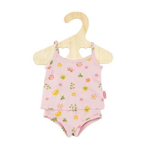 Heless 2514 - Puppen-Unterwäsche Prinzessin Emily, in Rosa, 2-teiliges Set mit Unterhemd und Slip, für Puppen und Kuscheltiere der Größe 35-45 cm von Heless