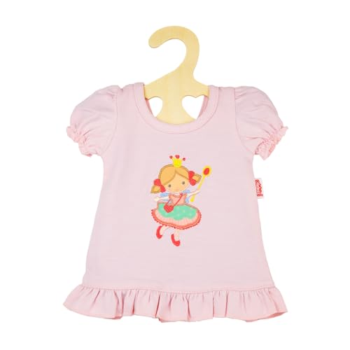 Heless 2565 - Puppen-Nachthemd ZollPrinzessin Emily Zoll, in Rosa mit Prinzessin Motiv, für Puppen und Kuscheltiere der Größe 35-45 cm von Heless