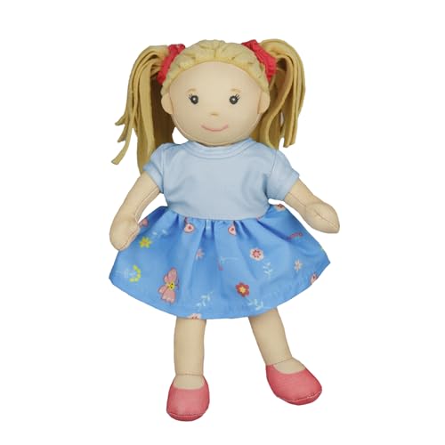 Heless 505 - Stoffpuppe Mädchen Pippa mit blauem Kleid zum An- und Ausziehen, Circa 22 cm große Weichpuppe zum Kuscheln, Spielen und Liebhaben Heless 505 - Stoffpuppe Mädchen Pippa mit blauem Kleid zum An- und Ausziehen, Circa 22 cm große Weichpuppe zum Kuscheln, Spielen und Liebhaben von Heless