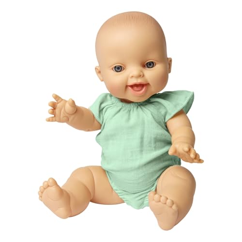 Heless 54030 - Mädchen Babypuppe Gordi von Paola Reina, mit Musselin-Body, mit Rüschen in Mint, aus 100 Prozent Bio-Baumwolle, Puppe in der Größe 34 cm Heless 54030 - Mädchen Babypuppe Gordi von Paola Reina, mit Musselin-Body, mit Rüschen in Mint, aus 100 Prozent Bio-Baumwolle, Puppe in der Größe 34 cm von Heless