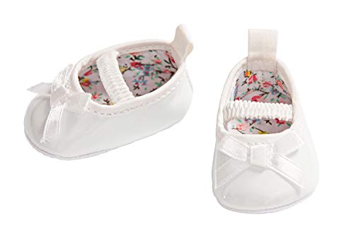 Heless 6481 - Ballerinas für Puppen, weiß, Größe 30 - 34 cm von Heless