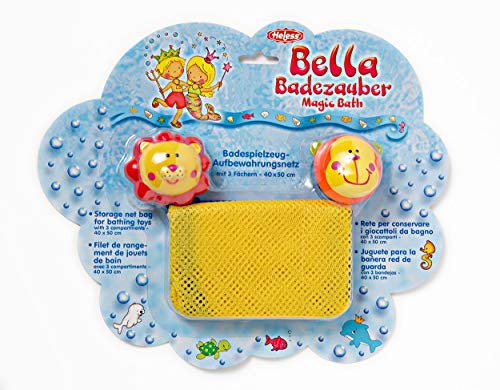 Heless 7022 - Badespielzeug-Aufbewahrungsnetz, mit drei Fächern und zwei Saugnäpfen in Tierkopfform, Größe ca. 40 x 50 cm Heless 7022 - Badespielzeug-Aufbewahrungsnetz, mit drei Fächern und zwei Saugnäpfen in Tierkopfform, Größe ca. 40 x 50 cm von Heless