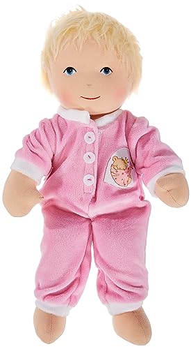 Heless 90 - Stoffpuppe Baby Lotti mit kuscheligem Strampler, ca. 32 cm große Weich-Puppe zum Kuscheln, Spielen und Liebhaben von Heless