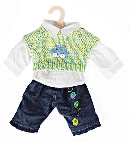 Heless 904 - Bekleidungs-Set für Puppen, 3 teilig mit Jeans, Pullunder und Hemd, Größe 35 - 45 cm Heless 904 - Bekleidungs-Set für Puppen, 3 teilig mit Jeans, Pullunder und Hemd, Größe 35 - 45 cm von Heless