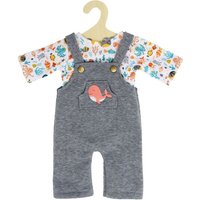 Heless - Puppen-Latzhose mit T-Shirt Wal Bobby, Gr. 28-35 cm von Heless