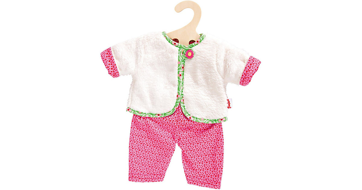 Puppen-Wendejacke + Hose Blumi, Gr. 38-45 cm pink/weiß Puppen-Wendejacke + Hose Blumi, Gr. 38-45 cm pink/weiß von Heless
