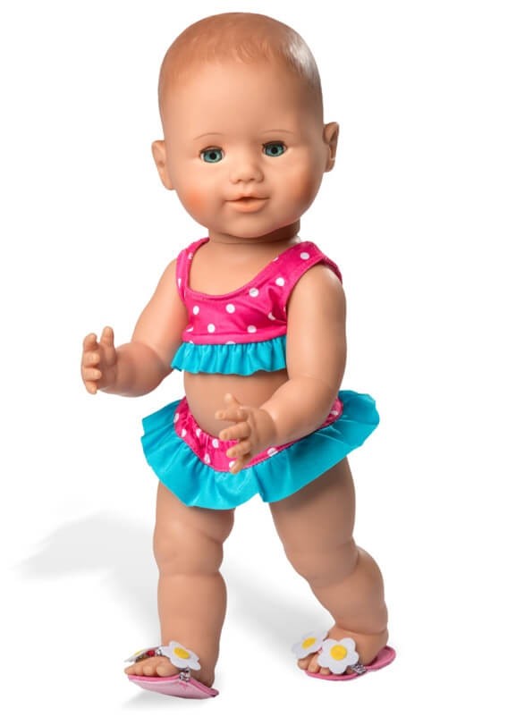 Puppen-Bikini, mit Badeschläppchen, Gr. 35-45 cm Puppen-Bikini, mit Badeschläppchen, Gr. 35-45 cm von Heless