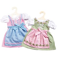 Puppen-Dirndl, Gr. 35-45 cm von Heless