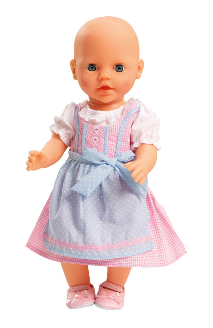 Puppen-Dirndl, klein, 1 Kleid, sortierte Ware, Gr. 28-33 cm Puppen-Dirndl, klein, 1 Kleid, sortierte Ware, Gr. 28-33 cm von Heless