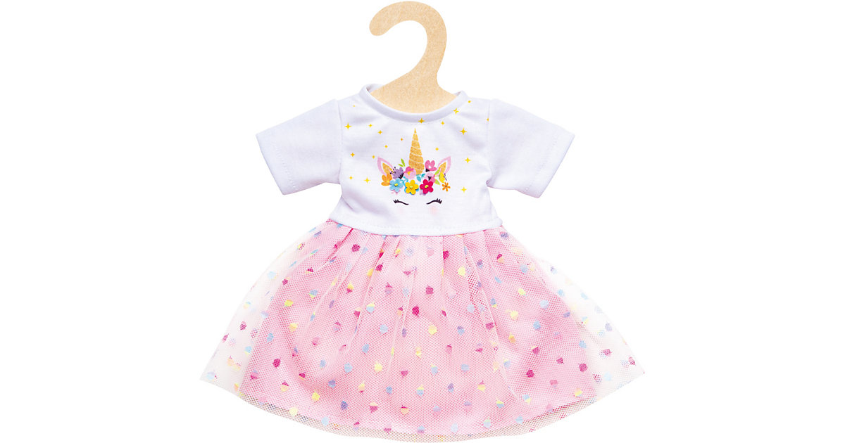 Puppen-Kleid Einhorn Hannah, Gr. 35-45 cm rosa/weiß Puppen-Kleid Einhorn Hannah, Gr. 35-45 cm rosa/weiß von Heless