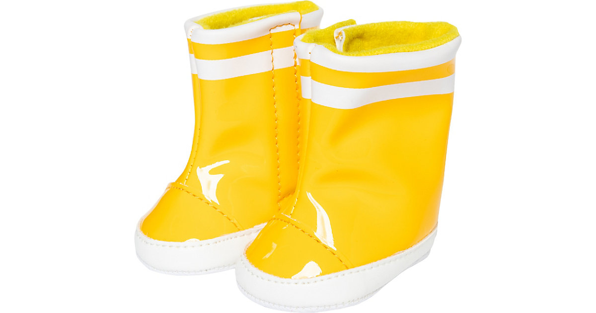 Puppen-Gummistiefel, gelb, Gr. 30-34 cm von Heless