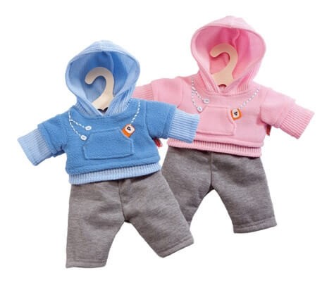 Puppen-Jogginganzug, klein, 1 Stück, farblich sortierte Ware, Gr. 28-33 cm Puppen-Jogginganzug, klein, 1 Stück, farblich sortierte Ware, Gr. 28-33 cm von Heless