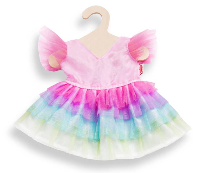 Puppen-Kleid Regenbogenfee, Gr. 35-45 cm von Heless