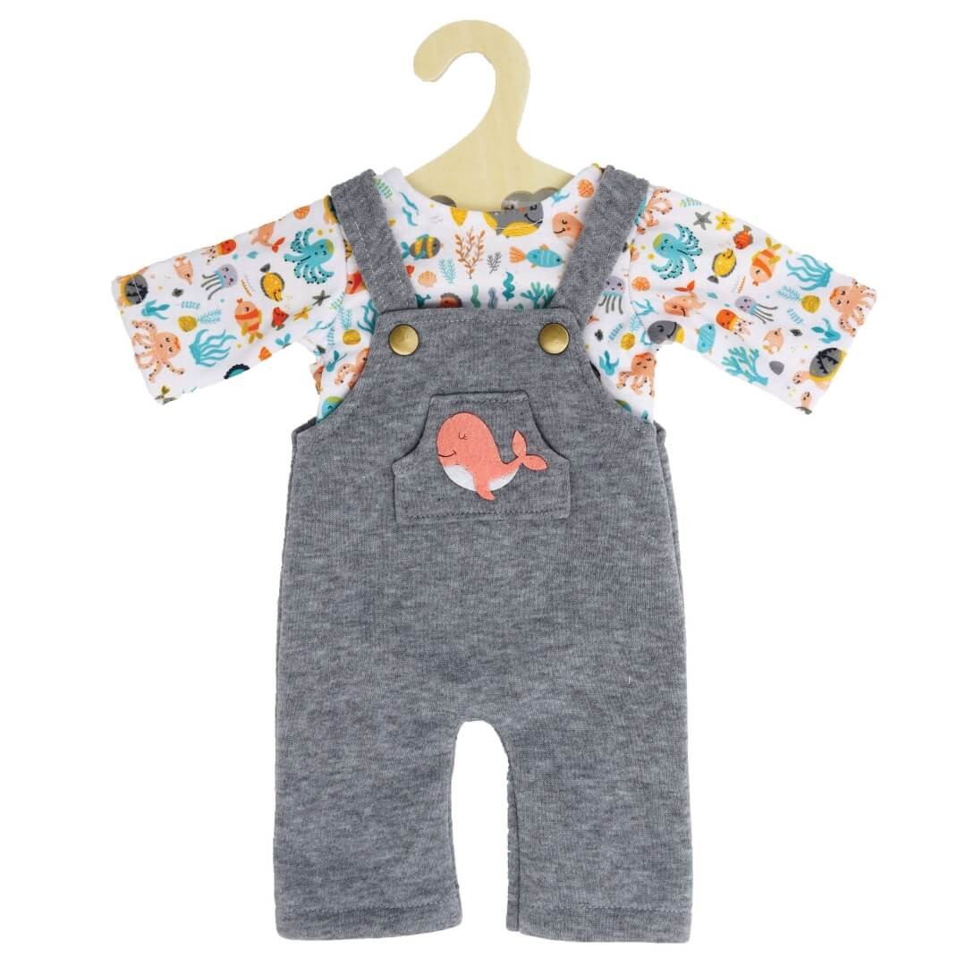 Puppen-Latzhose mit T-Shirt "Wal Bobby", Gr. 28-35 cm Puppen-Latzhose mit T-Shirt "Wal Bobby", Gr. 28-35 cm von Heless