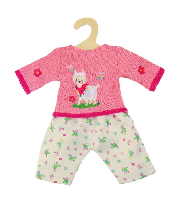 Puppen-Pullover mit Hose Alpaka Oskar, Gr. 35-45 cm von Heless